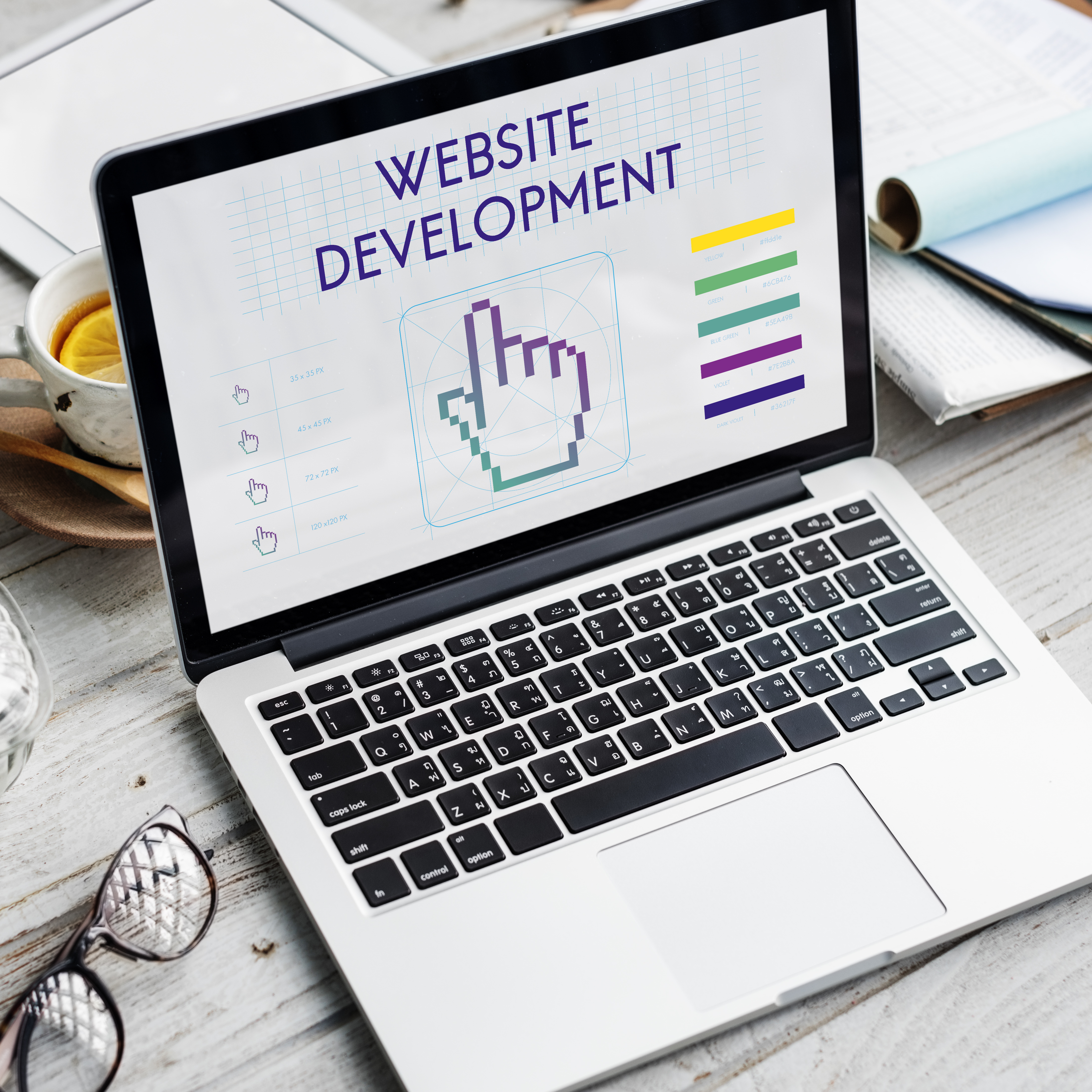 Website Development Links Seo Webinar Cyberspace Concept Website Development Links Seo Webinar Cyberspace Concept